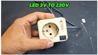 cara mudah menambahkan led indikator 220v pada stop kontak dengan memanfaatkan komponen bekas