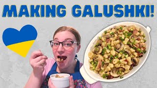 UKRAINIAN DUMPLING RECIPE! LET'S MAKE GALUSHKI / HALUSHKI TOGETHER!