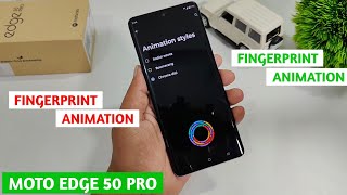 Moto Edge 50 Pro Fingerprint Animation Styles | Moto Edge 50 Pro