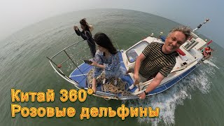 Китай 360° 8K. Морские приключения. Китайский розовый дельфин