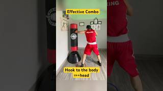 Effective combo double hook #boxing #boxingday #boxingdrill #boxingtraining #boxingexercise #boxer