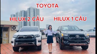 So sánh Hilux 2 cầu và Hilux 1 cầu 2024 | Toyota Pháp Vân