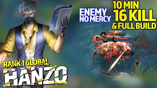 Hanzo Back To Meta! Best Build Hanzo in 2021 | Top 1 Global Hanzo - Mobile Legends