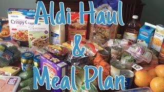 Aldi Haul and Meal Plan