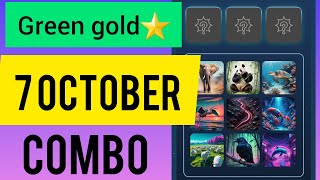 Green gold 7 october vombo | today green gold combo |7 october combo