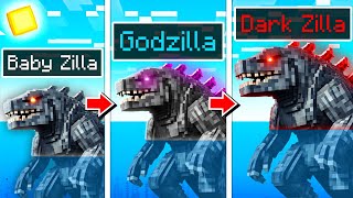 Becoming DARK GODZILLA in Minecraft!