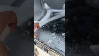 This is what a melted ice coil looks like