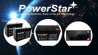 PowerStar (2 Pack) 12 Volt 9 Amp Hour Battery Replacement