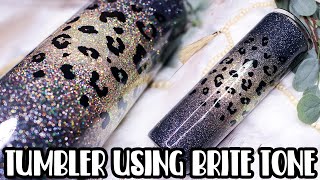 Cheetah Burst Tumbler using BRITE TONE! | Epoxy Alternative