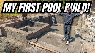 SHOOTING GUNITE For My MODERN Pool Build! (DREAM HOME BUILD!)