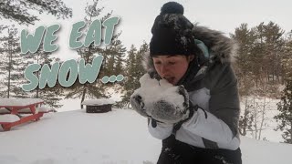 WINTER life in the CANADIAN wilderness