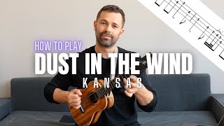 'Dust in The Wind' (Kansas) Fingerstyle tutorial + TABS