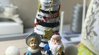 👍Ёлочка из текстильного мусора🎄