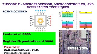 Features and Register Organization of 8086 Microprocessor