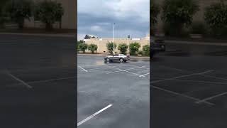 V6 Mustang Doing Donuts (private parking lot￼)