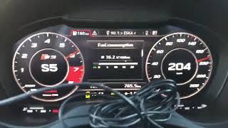 Audi S3 8V Sedan 2.0TFSI CYF - STAGE 1 - Acceleration Tacho 0-250km/h