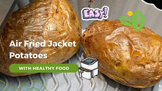 Air Fried Jacket Potatoes - quick & easy using an air-fryer