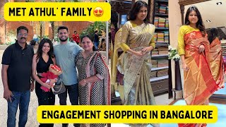 Engagement Saree, Lehenga Shopping & Meeting Athul's Family