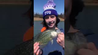 Nice Slab Crappie Fishing in Creeks! 🔥 #shorts #crappiefishing #catchingslabs