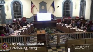 October 25, 2023, City Plan Commission Workshop