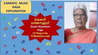 Raga Gowrimanohari | கௌரிமனோஹரி ராகம் | Raga Explanation | Carnatic Music