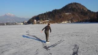 Frozen lake Bled