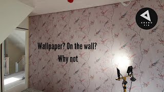 How to install wallpaper on one wall to add some character