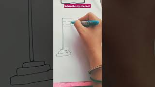 how to draw easy drawing tiranga #art #easydrawing #trending #shorts #subscribe #youtubeshorts #yt