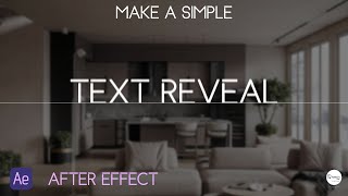 How To Make a Sliding Text Reveal | Easy After Effects Tutorial