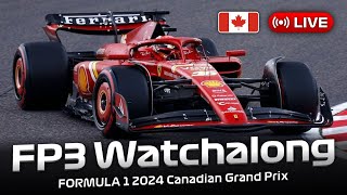 [LIVE] FORMULA 1 Canadian Grand Prix 2024 - FP3 Watchalong | Live Timing