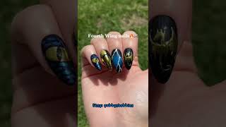 Fourth Wing nails #nailart