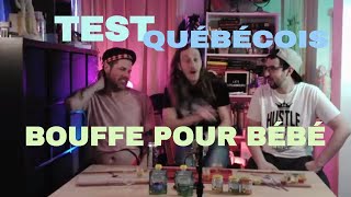 TEST de purées pour bébé - Épisode rejeté - hors série - inédit - youtubeur Québécois!