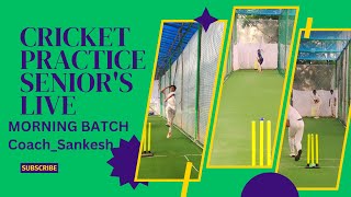 Cricket Practice | Seniors | batter | Bowler |Cricket_Coach_Sankesh is live!