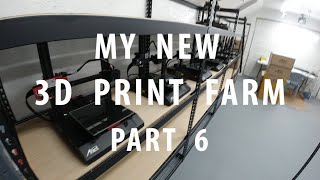 MY  NEW  3D  PRINT  FARM  PART  6,  The final electrical work to power 50+ 3D printers.