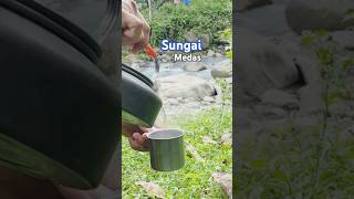 Ngopi di Pinggir Sungai #kuliner #lombok