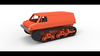 3D printable Vintage Monster tank Version 3 Scale 1:25 3D model view