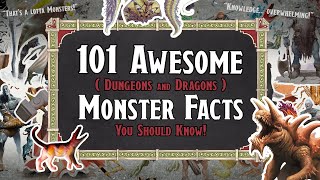 101 Awesome DnD MONSTER FACTS You NEED to Know!