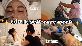 Extreme SELF-CARE Week | Nails, Hair, Facial & Tattoos!! | Appointments Vlog