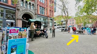 What Seattle’s Historic Pioneer Square Looks Like In Summer 2024 | Walking Tour 🚶🏻‍♂️