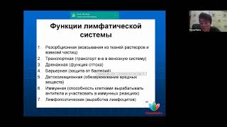 Лимфатическая система и аквабиотики. К.м.н. Засорина Л.В.