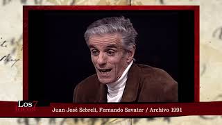 Juan José Sebreli y Fernando Savater en Los siete locos-  Archivo 1991