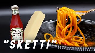 "SKETTI" taste test 🍝🤢 || #shorts #shortsclip #foodchallenge #tastetest #shortscooking