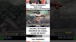 NANE OROCHIMARU E SUA LEONA 10 SEG #kof2002 #shorts #viralshort #fightcade #games