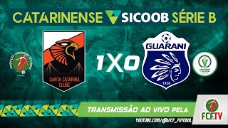 MELHORES MOMENTOS - SANTA CATARINA 1 X 0 GUARANI - CATARINENSE SICOOB