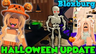 Bloxburg Halloween Update! My Mom Roleplays As A Kid