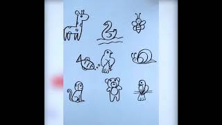 Easy Animals Drawing