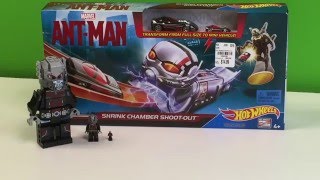 HOT WHEELS MARVEL ANTMAN SHRINK CAR CHAMBER SHOOT OUT