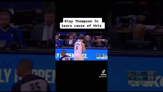 Klay in tears cause of this #nba #shorts