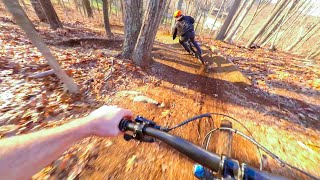 digging and riding fresh trails on the farm