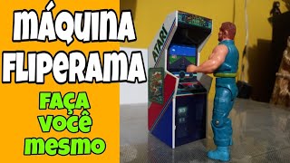 PASSO A PASSO  Como fazer máquina fliperama para diorama e cenário, dando realismo para os mesmos